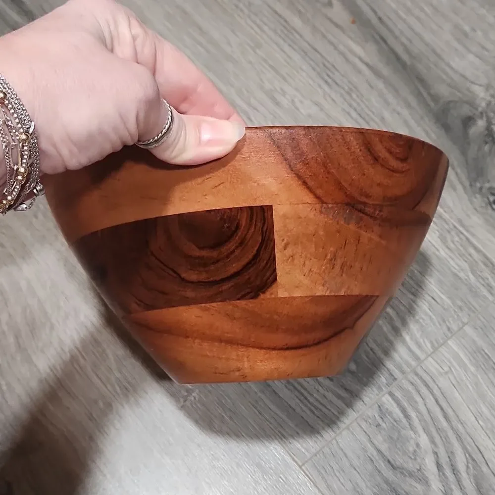 Williams Sonoma Open Kitchen Wooden Deep Bowl